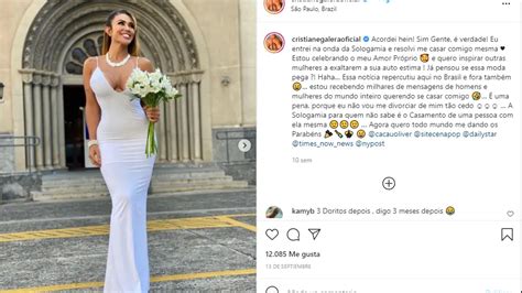 loupan e cris galera|La modelo brasileña que se había casado consigo misma se